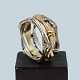 Carl Antonsen; Ring in 14k gold and white gold with diamonds