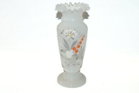 1800 tals Opaline vase, Malet med blomster