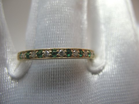 solgt Smaragd ring