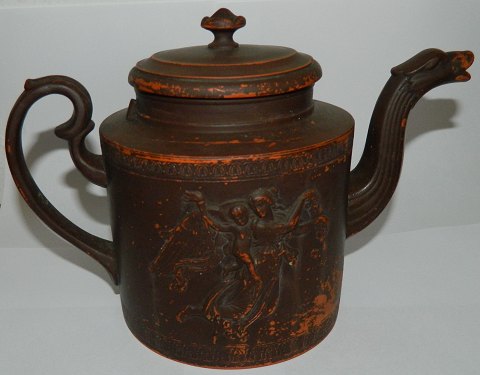 Teapot in terracotta from 19th. century