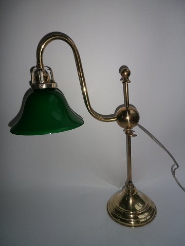 Office lamp in brass, Denmark approx. 1920.