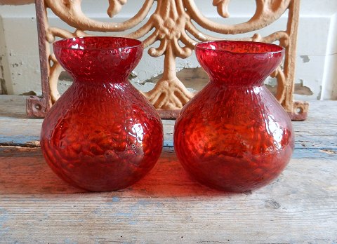 Røde hyacint glas fra Fyens glasværk