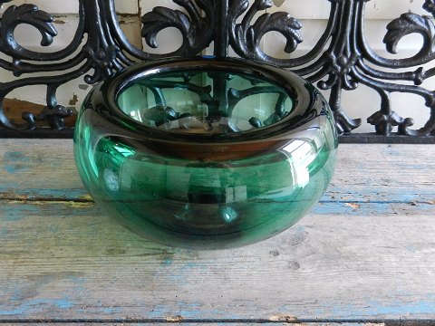 Holmegaard, smaragd grøn Provence skål, designet af Per Lütken