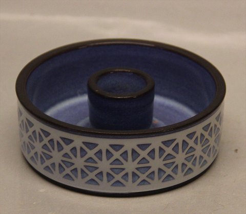 Aluminia Copenhagen Faience 3311 Candlestick "Thule" 3,5 x 11 cm Anni Jespersen 
1963
