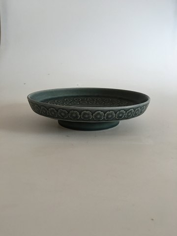 Bing & Grondahl Green Azur (Kronjyden) Round Flat Bowl