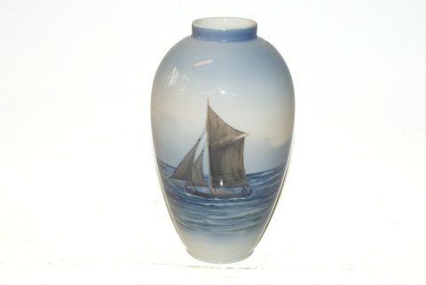 Royal Copenhagen Vase with ship