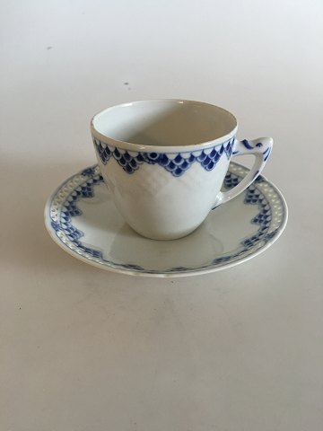 Bing & Grondahl Kronberg Coffee Cup and Pierced Saucer No 305