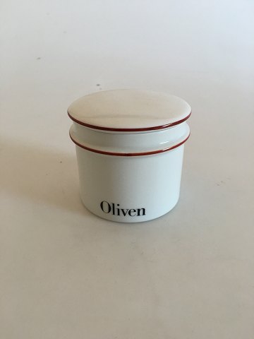 Bing & Grondahl Oliven (Olive) Jar No 551 from the Apothecary Collection