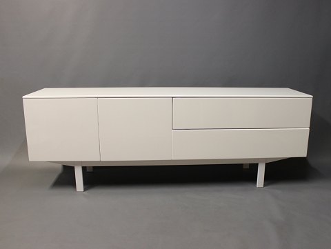 Sideboard of the model Arctic media three, designed by Rolf Svenssons for Voice. 

5000m2 showroom.