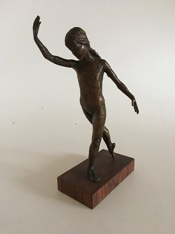 Royal Copenhagen S. G-Kelsey Bronze Figurine af Balletdanserinde