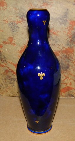Blå Art Nouveau Sevres vase i porcelæn 1903