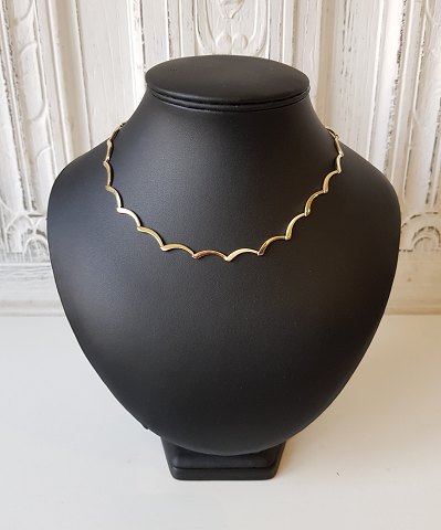 Collier i 14kt guld - 43,5 cm.