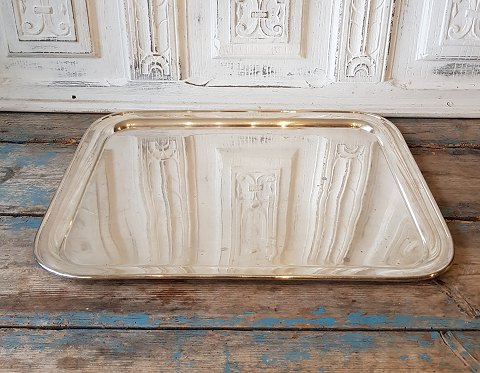 Large silver-plated tray 38 x 50 cm.