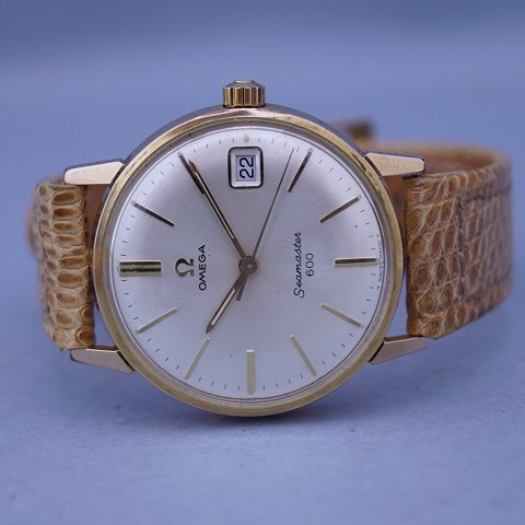 Omega Seamaster 600 armbåndsur fra 1968 i guld double