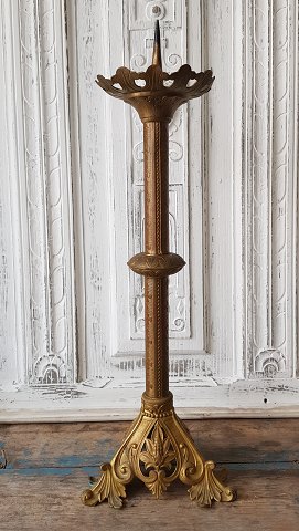 19th century French church candlestick height 58 cm.