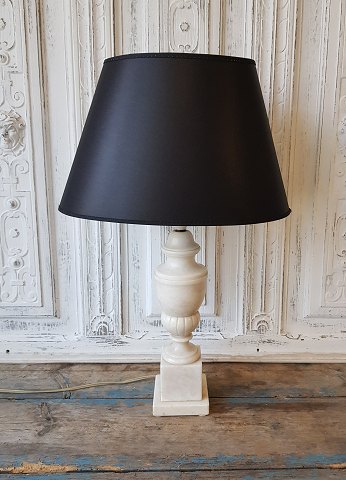 White marble table lamp