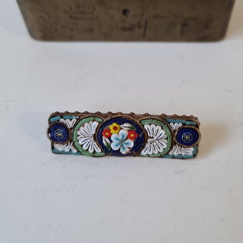 Italian Mille Fiori brooch