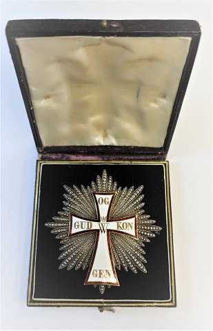 Dänemark. Grand Cross Star / Bruststern. Privatausgabe. Durchmesser 7,5 cm.