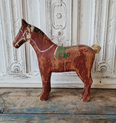 Old prison toy in the form of a large horse Height 27 cm.