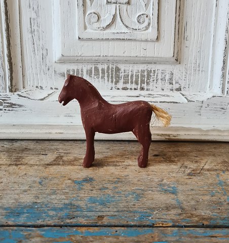 Old prison toy in the form of small horse Height 10 cm.