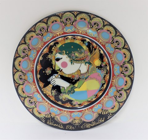 Bjorn Wiinblad. Rosenthal. Christmas plate 1976. Diameter 28,5 cm