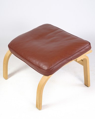 Stool - Model MH 101 - Light Oak Legs - Leather Cushion in Cognac - Mogens 
Hansen - 1960
Great condition
