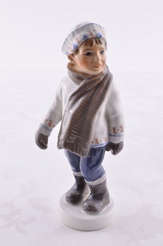 Dahl Jensen figurine 1064 Boy in winter clothes