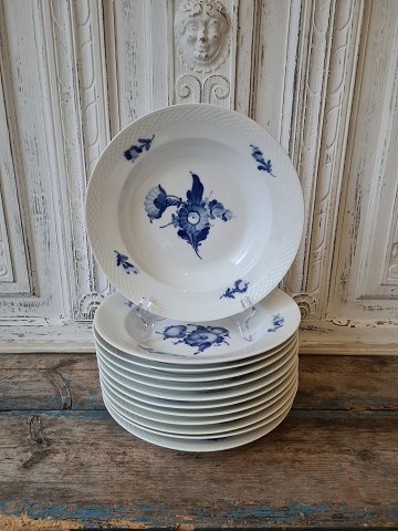 Royal Copenhagen Blue Flower large soup plate no. 8107 - 25 cm.