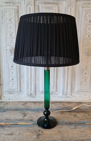 Royal Copenhagen Venice table lamp in emerald green glass no. 104A