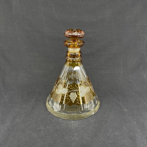 Decanter with orange overlay