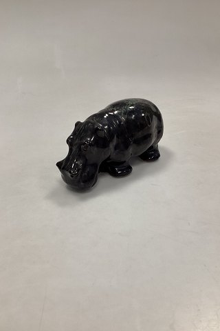 Hippopotamus in Stoneware by Poul Kyhn