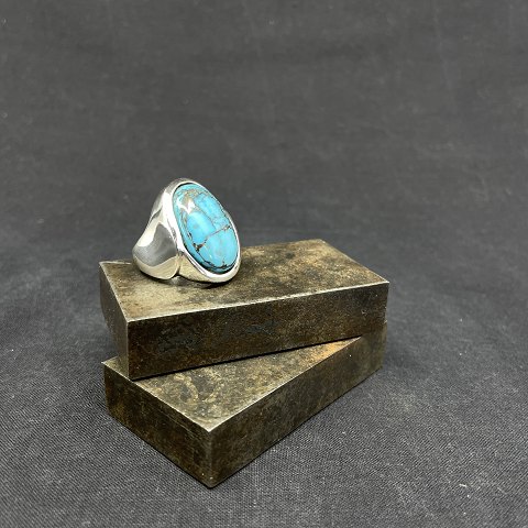 Ring med turkis af N. E From