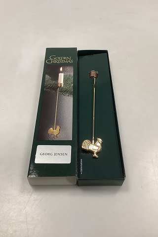 Georg Jensen Golden Christmas Lyseholder - Hane 1999