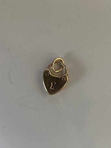 Heart lock Charms/Pendants #14 carat Gold
Stamped 585