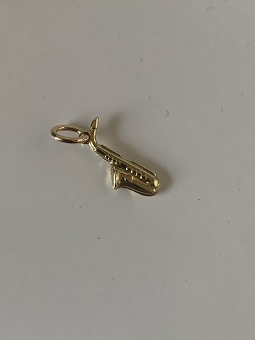 Saxophone Pendant #14 carat Gold
