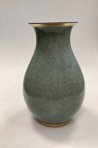 Royal Copenhagen Krakele Vase in Green No. 457 / 2547