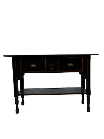 Console table - Two drawers - Dark painted
Great condition
