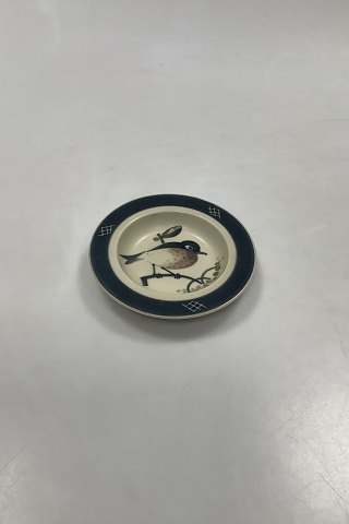 Royal Copenhagen Dish in Matt Iron Glaze with Bird No 10 / 10