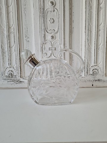 Small crystal decanter with silver mounting from 1941