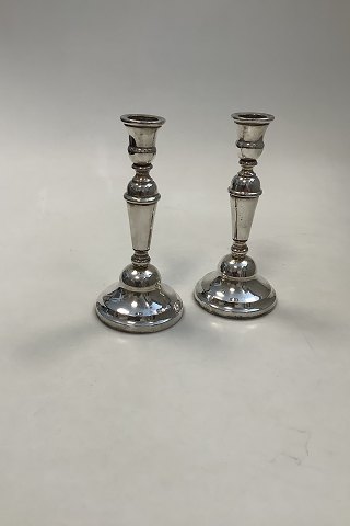 Pair of Silver Plated Candlesticks