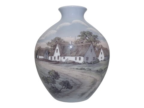 Bing & Grøndahl
Stor Unika vase med bondegård fra 1978