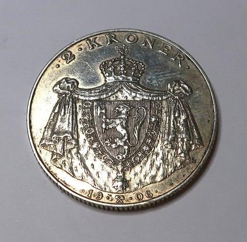 Norway. Silver 2 krone 1906. Norway