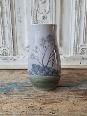 B&G vase decorated with landscape motif no. 8679/210