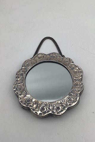 Silver Pocket Mirror with chain