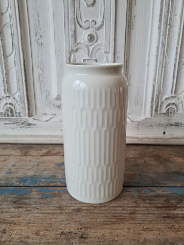 Thorkild Olsen for Royal Copenhagen Blanc de Chine vase with pattern in relief 
no. 4218