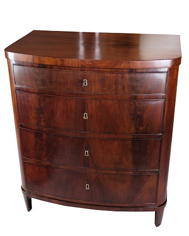 Empire chest of drawers - Mahogany - Curved front - 1820
Great condition
