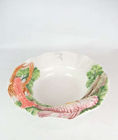 Porcelæns tallerkener - Dekoreret med fisk - Italiensk Design
Flot stand
