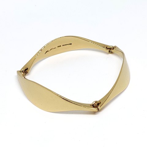 Hans Hansen; bracelet of 14k gold