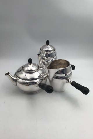 Georg Jensen Sterling Sølv The og Kaffesæt No. 1 (5 dele)