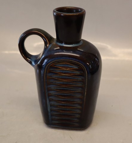 Soeholm 3348 Blue Flask 16 cm EJ 64 Series Design Einer Johansen 
 - Bornholm pottery  from Soeholm
